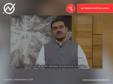 Fact Check: Scammers At It Again! Viral Video Of Gautam Adani Promoting ...