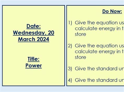 Image result for Free Science Lesson Power