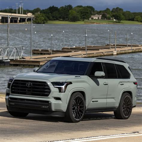 Lower Toyota Sequoia TRD Sport Contrasts Lunar Rock to CGI Shadow Line, New Wheels - autoevolution
