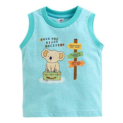 Buy Zero by Hopscotch Boys' Cotton Animal Print Round Neck Vest and ...