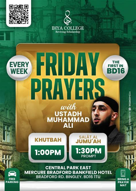 Friday Jummah Prayers in Bradford (BD16 area) with Ihya College - Ihya ...