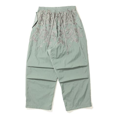 elephant TRIBAL fabrics/SNOW CAMO PANTS SAGE | ＆Chill