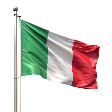Waving Flag of Italy on Transparent Background 48332348 PNG