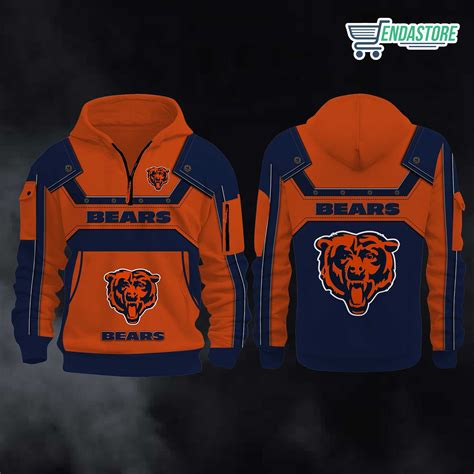 Personalized Bear Quarter Zip Hoodie - Endastore.com