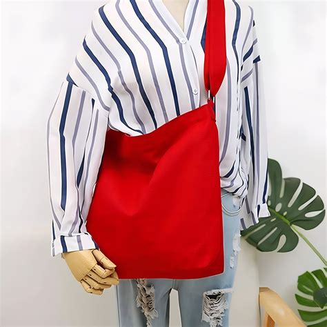 Buy TrendCraft Large Size Canvas Shoulder Bag Hobo Crossbody Handbag ...