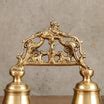 Buy Pure Brass Double Handbell with Nandi Design - 6.5 Inch - Budhshiv.com