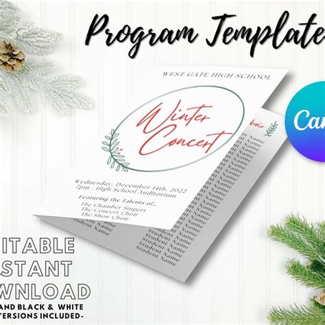 Image result for MTSU Concert Program Template
