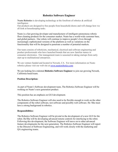 Image result for Robotics Software Engineer