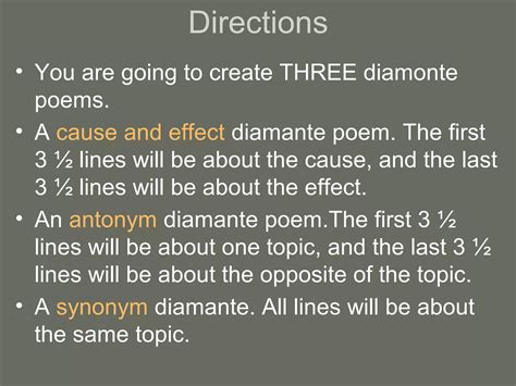 Diamante poems | PPT