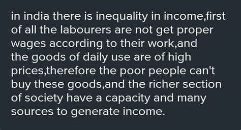 How does income inequality cause poverty in India - Brainly.in