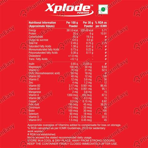 Buy Xplode Tin Of 200gm Powder Online at Flat 15% OFF | PharmEasy