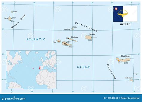 Atlantic Ocean Islands Map