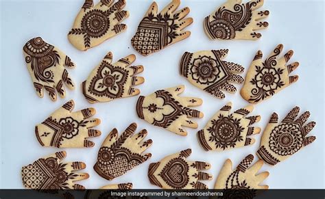 Mehendi Designs On Cookies: How To Make Henne Cookies? Mehendi Wale ...