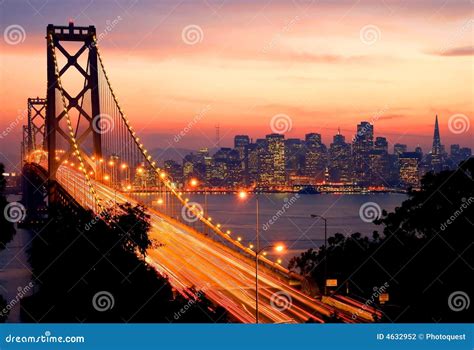 San Francisco at sunset stock photo. Image of city, attraction - 4632952