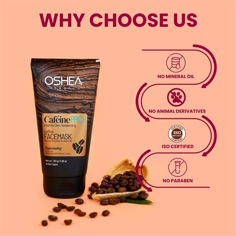 Buy Cafeine-Pro Face Mask Online - For All Skin Types – Oshea Herbals