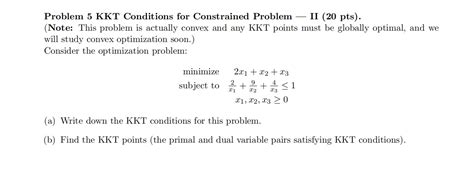 Image result for KKT Conditions Example