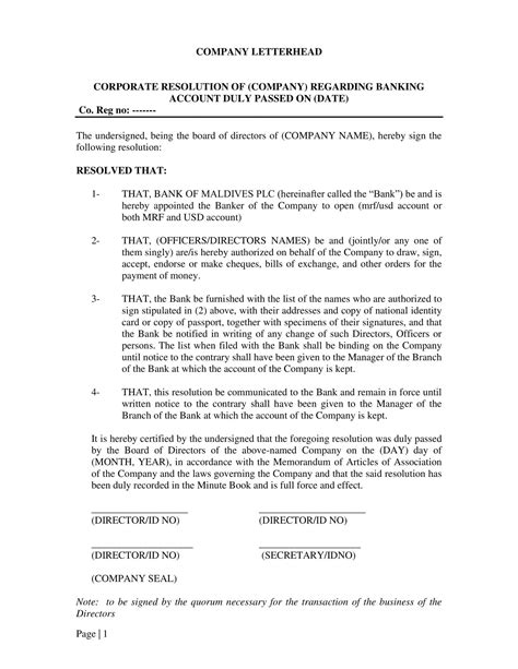 Image result for Corporate Resolution Example