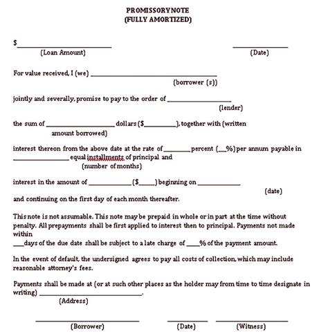 Mortgage Promissory Note Sample 的图像结果