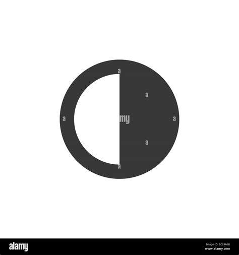 Third quarter moon Stock Vector Images - Alamy