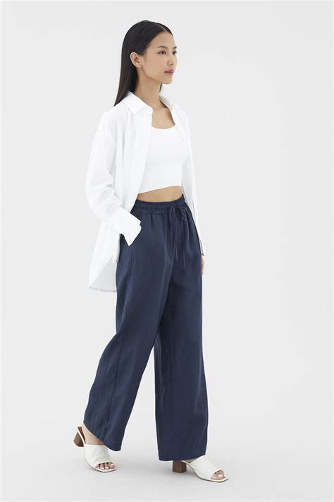Belena Linen Drawstring Pants | The Editor's Market