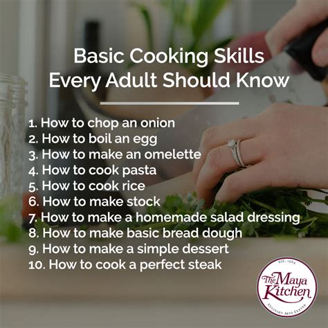 Basic Cooking Skills 的图像结果