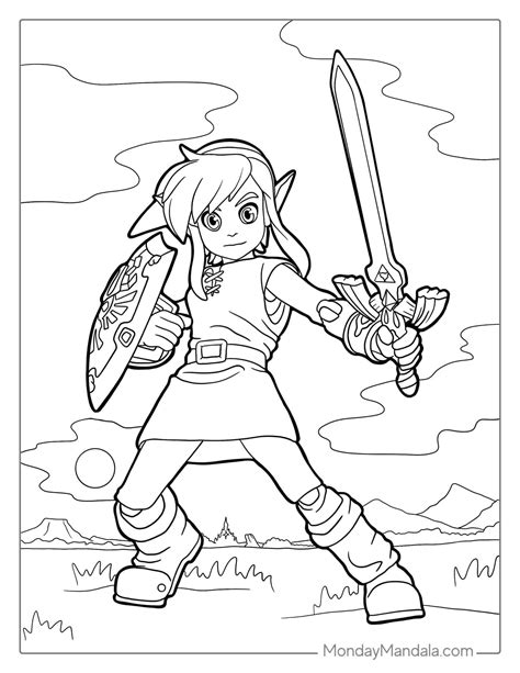20 Zelda Coloring Pages (Free PDF Printables)