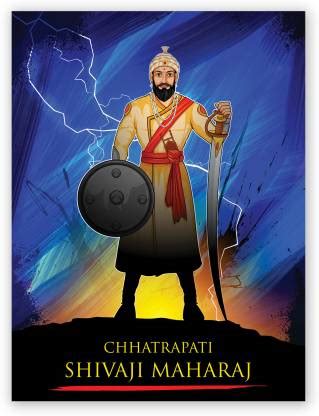 Chhatrapati Shivaji Maharaj With Sword Digital Photo Poster Size 24 X ...
