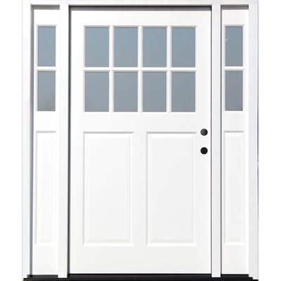 Craftsman Single door with sidelights Front Doors at Lowes.com