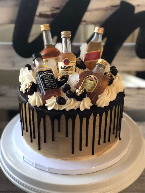Oreo Drip Cake With Miniature Alcohol Bottles Cake, Cake, 51% OFF
