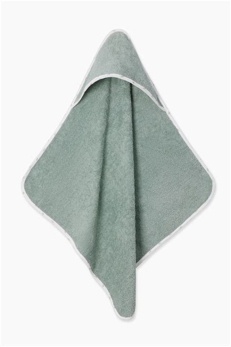 Terry Hooded Baby Towel – Green – maatoddlers