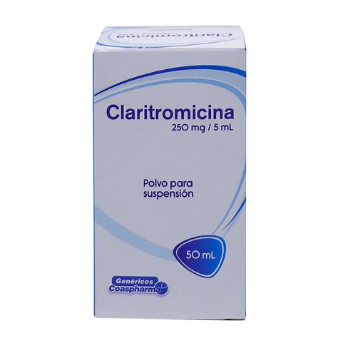 CLARITROMICINA 250mg/5mL POLVO PARA SUSPENSIÓN - Laboratorios
