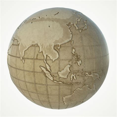World Map Globe 3D Model 的图像结果