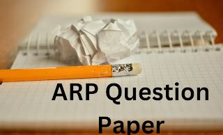 UP ARP Exam Science Question Paper: ARP चयन परीक्षा हेतु विज्ञान ...