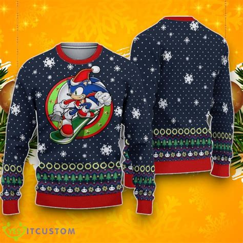 Sonic The Hedgehog Ugly Christmas Sweater - YesItCustom