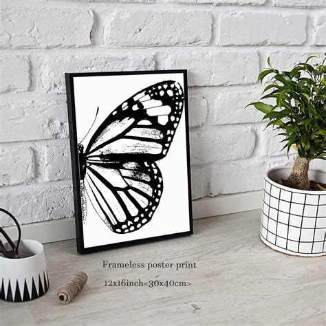 Monarch Butterfly Wall Art Left Right Butterfly Wing | Ubuy India