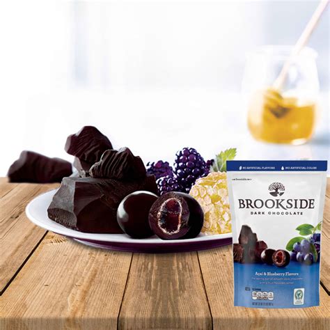 Brookside Dark Chocolate Acai and Blueberry Flavors 32 oz Each Pack