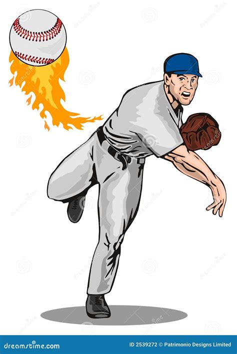 Baseball Pitcher Getting Ready To Throw Ball. Vector Sport Background ...