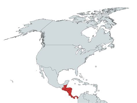 Mapa da América Central + Mapas individuais dos 7 Países