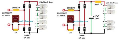 Image result for LED Bulb Circuit