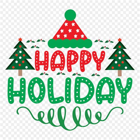 Happy Holidays Wreath Vector Hd PNG Images, Happy Holiday, Merry ...