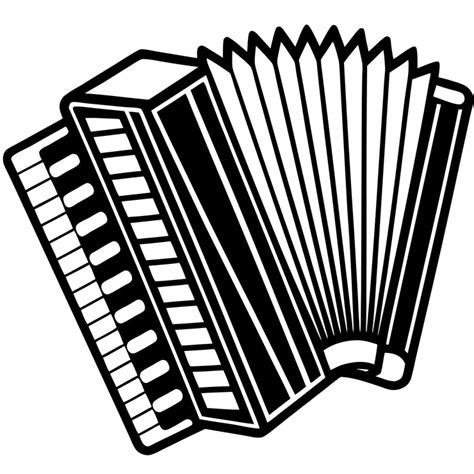 Silhouette accordion music instrument vector logo | Premium AI ...