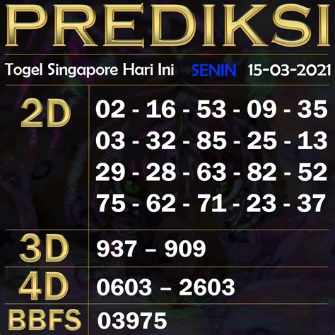 Prediksi Syair Togel SGP Hari Ini 5 Agustus 2021, Bocoran Jitu JP!