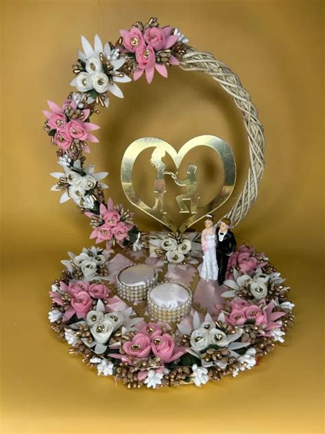 Pink and White Flower Ring Platter With Just Engaged – Happy Giftings
