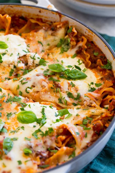 One Pot Skillet Lasagna Recipe - Cooking Classy