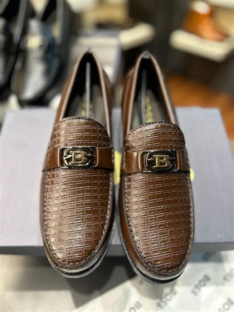 Boss Wooden Sole Party Wear Loafer First Copy Shoes