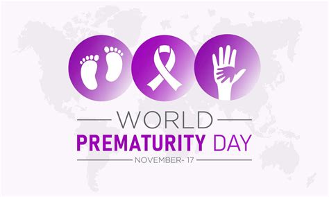 World prematurity day is observed every year in november 17th. Vector ...