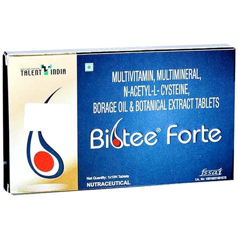 Biotee Forte - Strip of 10 Tablets : Amazon.in: Fashion
