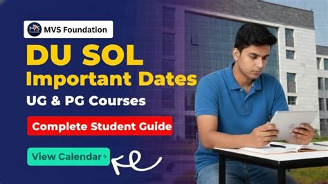 Important Dates Calendar for DU SOL 2026 | Complete Student Guide | MVS ...
