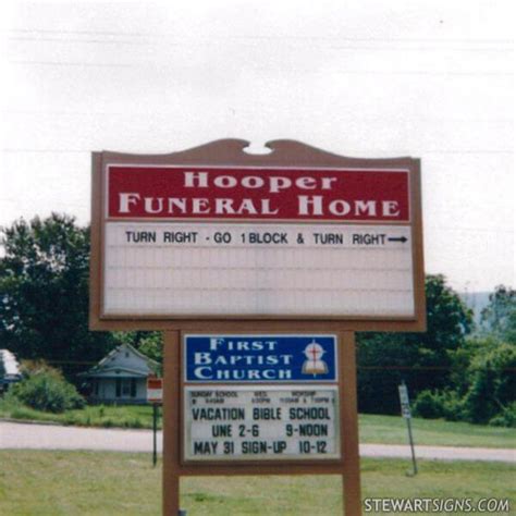 Business Sign for Hooper Funeral Home - Whitwell, TN