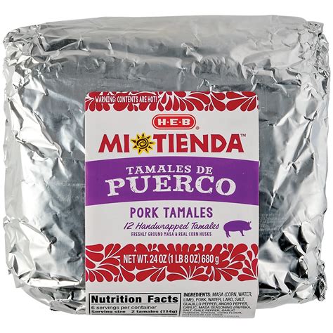 H-E-B Mi Tienda Pork Tamales (Sold Hot) - Shop Appetizers at H-E-B